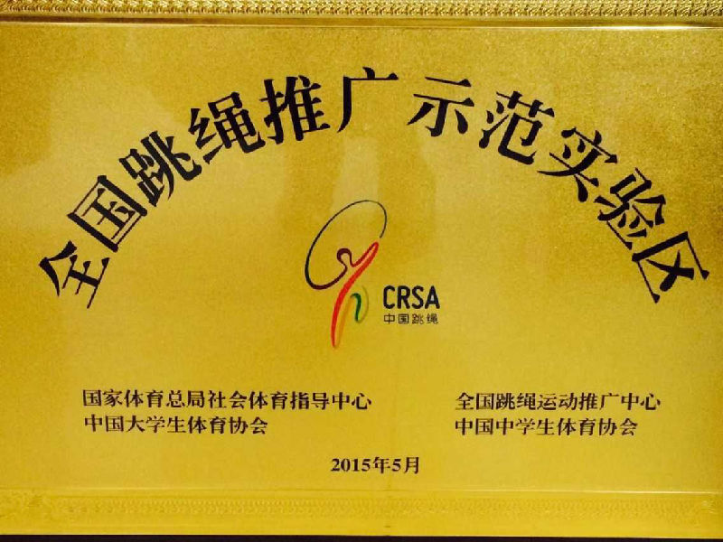 西岗区喜获全国跳绳推广示范实验区称号